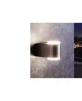 Záhradné lampy Eglo 95079 - Vonkajšie nástenné svietidlo BRIONES 2xLED/3W/230V IP44 95079