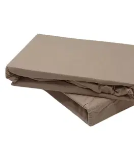 Plachty Posteľná plachta jersey bežová TiaHome - 70x140cm