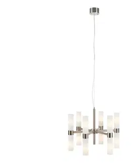 Svietidlá Markslöjd 109154 - Závesný luster ELARA na lane 12xE14/40W/230V priemer 60 cm matný chróm 109154