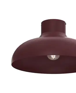 Svietidlá  Stropné svietidlo BASCA 1xE27/15W/230V Ø 40 cm bordové 8493A