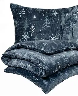 Obliečky 4Home Obliečky mikroflanel Silent night, 140 x 220 cm, 70 x 90 cm