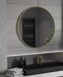 Kúpeľňový nábytok MEXEN - Loft zrkadlo 90, zlatý rám 9850-090-090-000-50