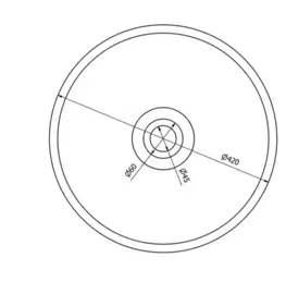 Umývadlá SAPHO - PRIORI keramické umývadlo na dosku, priemer 42cm, zelená PI013