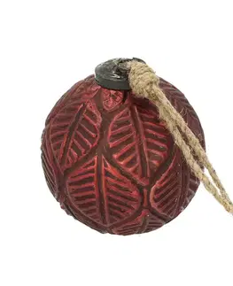 Vianočné dekorácie Ozdoba Vintage Crimson ⌀10 cm red