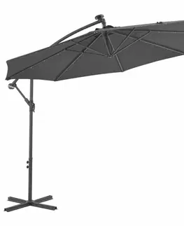 Slnečníky Konzolový slnečník s LED svetlami Ø 300 cm
