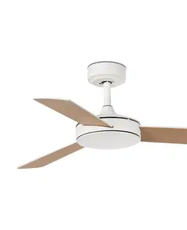 Ventilátory FARO Barcelona FARO 33603DC - Stropný látor MINI MALLORCA S hnedá/biela pr. 106 cm + DO 33603DC