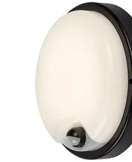 Záhradné lampy Rabalux 77213 -LED vonkajšie nástenné svietidlo so senzorom LONATO LED/18W/230V IP65 čierne 77213