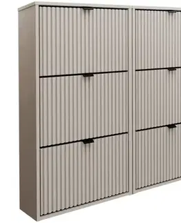 Skrinky na topánky Skrinka na topánky Laro II Stojaci Kašmír/Kašmír/ Čierna