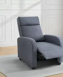 Kreslá KONDELA Kreso New relaxačné kreslo sivá