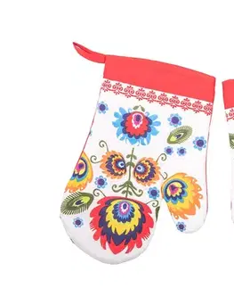 Chňapky Chňapka folklór červená 2ks TiaHome