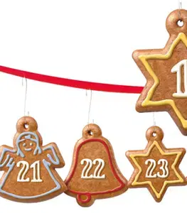 Formy na pečenie Tescoma vykrajovače adventný kalendár DELÍCIA, 6 ks, so stuhou