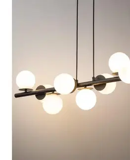 Svietidlá  Luster na lanku AVOLA 9xG9/12W/230V čierna 40789