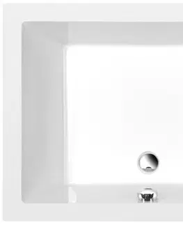 Vane POLYSAN - DEEP hlboká sprchová vanička, obdĺžnik 100x75x26cm, biela 72879