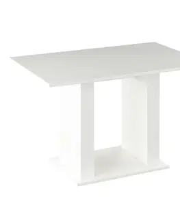 Jedálenské stoly KONDELA Bistro jedálenský stôl 119x79 cm biela