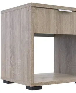 Nočné stolíky NABBI Nosen N2 nočný stolík dub sonoma