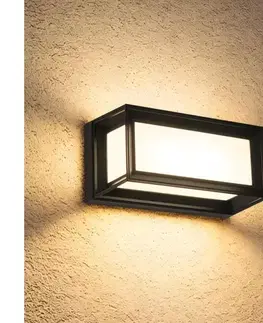 Záhradné lampy BRILAGI - Vonkajšie nástenné svietidlo PARKER 1xE27/60W/230V čierne IP44 BRI767