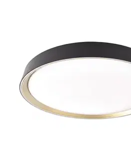 Svietidlá  LED stmievateľné stropné svietidlo ILVI LED/30W/230V 2700-6500K pr. 40 cm čierna/mosadz+DO ZM5118