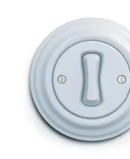 Predlžovacie káble lap - Retro tlačidlo s rámikom modré KA0025+KA0096
