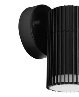 Svietidlá  Vonkajšie nástenné bodové svietidlo LANTHEA 1xGU10/11W/230V IP44 čierna KM-KO-1.3