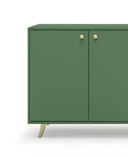 Komody ArtStol Komoda SIENA 2D3S | zelená