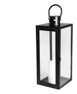 Taburetky Estilo Home Dekoračná lucerna TOWER 29 cm čierna 5905623253251
