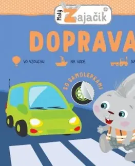 Nalepovačky, vystrihovačky, skladačky Malý zajačik – Doprava
