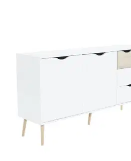 Oslo Komoda OSLO 75381 dub sonoma / biela Tempo Kondela