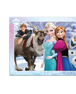 Do 49 dielikov Puzzle Frozen - Na prechádzke 40ks