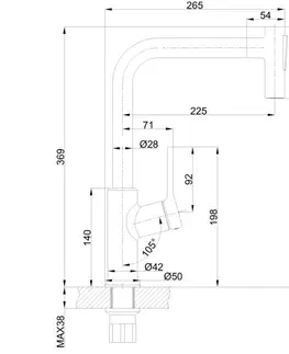 Kuchynské drezy INVENA INVENA - FARSALA Drezová batéria chróm BZ-40-L01-S