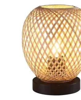 Lampy  Stolná lampa ZANZIBAR 1xE27/20W/230V pr. 18 cm bambus 329202