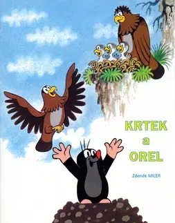 Nalepovačky, vystrihovačky, skladačky Krtek a orel - omalovánka