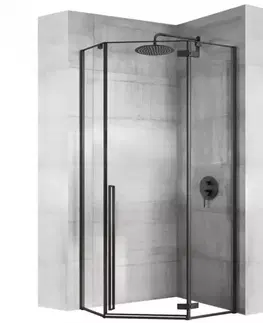 Sprchové kúty 90x90 Sprchový kút Diamond Rea K5622 90x90x195 black