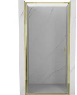 Sprchovacie kúty MEXEN - Exo sprchové dvere krídlové 60, transparent, zlatá 817-060-000-50-00