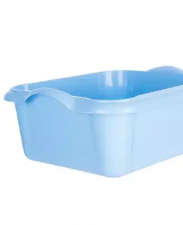 Kúpeľňové doplnky Obdĺžniková modrá misa 14l