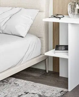 Nočné stolíky Nočný stolík Leray - White
