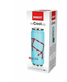 Termosky a termohrnčeky Banquet Termoska BE COOL Pig 430 ml