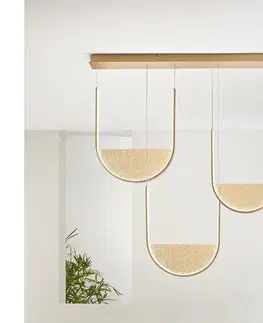 Svietidlá Ondaluce - LED stmievateľný luster na lanku LOTUS LED/70W/230V zlatá SO.LOTUS/3R-ORO