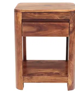 Nočné stolíky Nočný stolík Tina 45x60x40 indický masív palisander