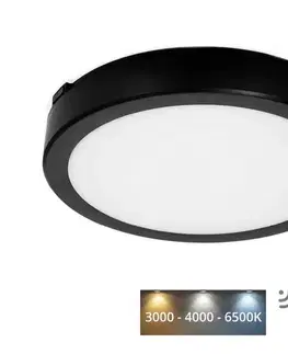 Svietidlá  LED Kúpeľňové stropné svietidlo so senzorom NAIROS LED/24W/230V IP65 čierna + DO KFN2X24WCZ