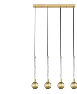 Svietidlá Zuma Line P0583-04A-2GHF - Luster na lanku MIDA 4xG9/6W/230V mosadz P0583-04A-2GHF