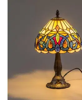 Lampy BRILAGI - Tiffany vitrážová stolná lampa LUISA 1xE14/40W/230V 63068