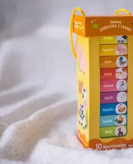 Leporelá, krabičky, puzzle knihy Moja prvá knižnica - Zvieratká z farmy - Kolektív autorov,Viktória Floreková