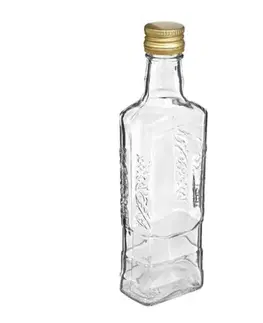Shakery Kinekus Fľaša na alkohol sklo  250 ml, uzáver, FI28 Moskva