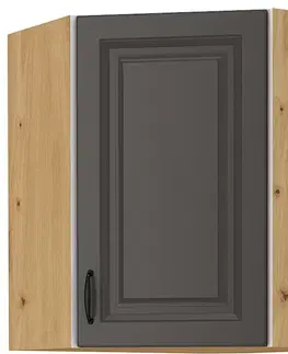 Kuchynské skrinky STELLA 58X58 GN-72 horná skrinka, šedá/dub Artisan