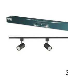 Svietidlá Philips - LED stmievateľné bodové svietidlo pre lištový systém EASYLINK 3xGU10/4,7W/230V 1m čierna P7613+3xP7029