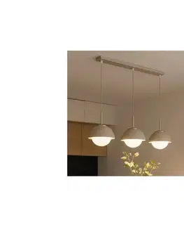 Svietidlá BRILAGI - Luster na lanku COSMO 3xE27/60W/230V béžová/zlatá 87-005B