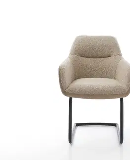 Jedálenské stoličky DELIFE Jedálenská stolička Pejo-Flex zmiešané materiály tmavobéžová jedálenská stolička okrúhla čierna vrecková pružina