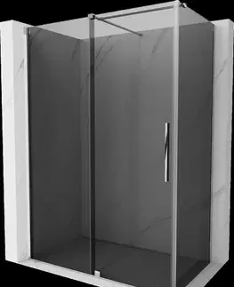 Sprchovacie kúty MEXEN/S - Velár sprchovací kút, posuvné dvere 160 x 80, grafit, chróm 871-160-080-41-01