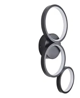 Svietidlá  LED Nástenné svietidlo FLAMENCO LED/23W/230V 4000K čierna 331038