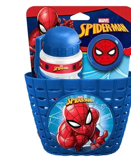 Príslušenstvo pre vozítka Cyklistická súprava Spiderman (košík, fľaša, zvonček)